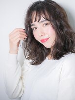 モッズヘア 上尾西口店(mod's hair) *mod's上尾*透け感バングくせ毛風無造作カールのくびれミディx