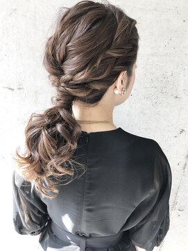 シュリット(schritt) 結婚式ヘアセット＊上品ポニテ＊ schritt mutsuki