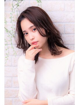 ソア 武蔵小杉(SOAR) 毛先パーマネオウルフ小顔外ハネボブアッシュブラウン