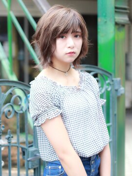 レガーミ(Legami) くしゃっとウェーブ外ハネボブアッシュブラウン