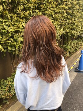 ナナシ(nanac) オレンジカラー　ブリーチ1回