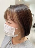 インナーハイライト/インナーカラー/フェイスフレーミング/ボブ