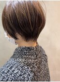 【札幌 カラー(スモーキーベージュ)/ショートカット】