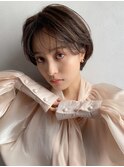 【久場】絶壁解消!!丸みショート×薄めバング　 20代30代40代