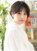 黒髪くせ毛風小顔ナチュラルボブショートa戸田公園20代30代40代!