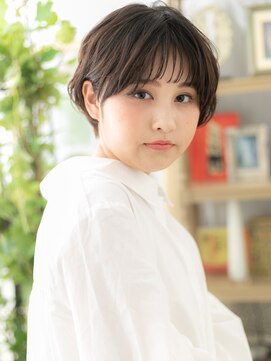 カバーヘア ブリス 戸田公園西口店(COVER HAIR bliss) 黒髪くせ毛風小顔ナチュラルボブショートa戸田公園20代30代40代!