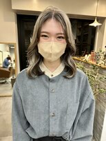 サンド 表参道(sand)&nbsp;ミルクティーベージュインナーカラーブリーチ