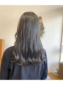 波巻ロング×アッシュカラー　　