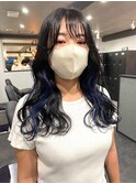 インナーカラーケアブリーチイヤリングカラーハイライトレイヤー