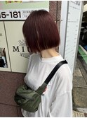 20代30代40代/ボブ/ミニボブ/ワインレッド［溝の口］