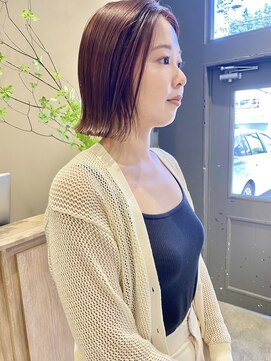 フェンヘアーアイス 中目黒(Fen.hair ici) 20代30代大人かわいいモカベージュナチュラルボフヘアー美肌