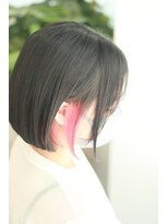 ニライヘアー(niraii hair) インナーカラー　ピンク