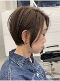 ハイライトバレイヤージュダブルカラーショートカット30代40代