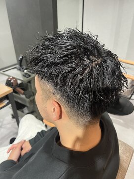 スウェル 柏店(Swell) ハイライト/マッシュパーマ/ウルフ/アッシュブラック/柏/MEN'S