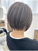 30代40代50代◎ハイライト×丸みショートおおたかの森