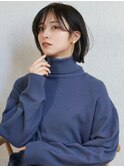 イメチェン×ハッシュカット×長めバング×似合わせカットk