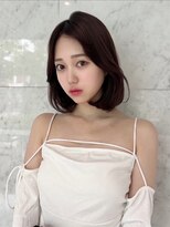 ヘアメイク アース 本庄早稲田店(HAIR & MAKE EARTH) ナチュラルブラウン_ボブ_アドミオカラー_イルミナカラー