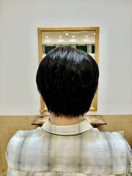 キュウ トゴシコウエン(CUE TOGOSHI-KOEN) メンズマッシュカット/ミディアムカット/30代40代カット