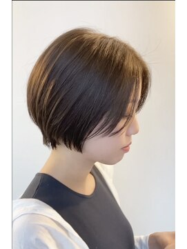 アルジャーノンシロ(ALGERNON shiro) #髪質改善#美髪ストレートパーマ#ショートボブ#透明感カラー