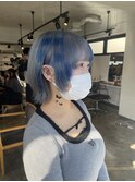 ボーダーカラー/デザインカラー/個性派/派手髪/ハイトーン