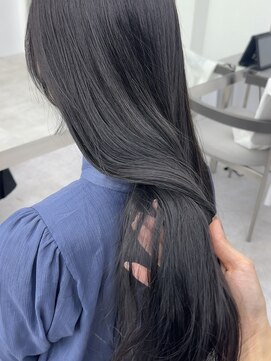 ビューブルー 亀戸錦糸町(VIEW BLUE) ◎ロングナチュラルブラック艶カラー韓国ヘア