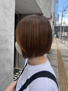 スイート ヘアデザイン(Suite HAIR DESIGN) 切りっぱなしボブ×髪質改善ストレート　【Ryoka 髪質改善】