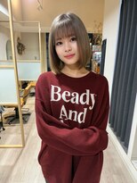 シダ(sida)&nbsp;【sida 池村】20代30代ブロンドボブ透明感カラー