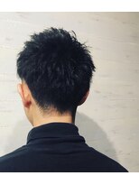 ヘアーメイク ロージー 北18条店(HAIR MAKE ROSY)&nbsp;かき上げヘア七三ヘアツーブロックメンズ波巻きスパイラルパーマ