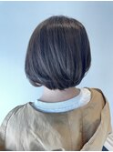 ショートボブアッシュブラウン