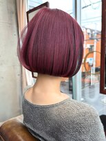 バロックトーキョー(BAROQUE TOKYO)&nbsp;ワインレッド/内巻きボブ/赤髪/高発色/韓国