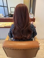 マーリャヘアー(mallia hair)&nbsp;透け感×ツヤ感ピンクカラー