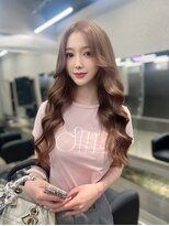 ペレ 栄 アネックス(PELE栄ANNEX) 韓国 くびれロング レイヤー ワンホンヘア 小顔前髪