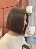髪質改善ストレート×タッセルボブ