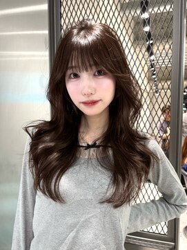 ロンドウル 熊本(Lond ulu) ミディアムヘア/暗めカラー/デザインカラー/韓国ヘア/髪質改善