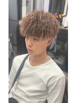 バタクラン(BATACLAN)&nbsp;パイルツイストフェードメンズパーマメンズカットメンズ眉毛岐阜