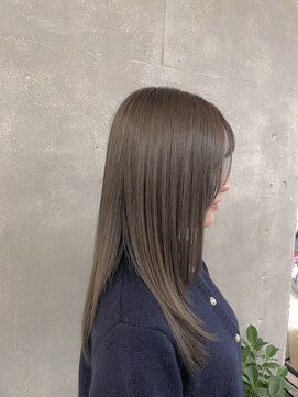 ネオリーブカフ 鶴ヶ峰店(Neolive caff) モカグレージュ ダブルカラー 髪質改善カラー