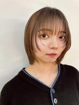 イーストハムアネーロ(EAST HAM anello) ショート/レイヤーカット/顔まわりカット/ベージュ