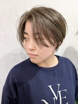ミクマル(micmal) 抜け感ミルクティーベージュショート◎ひし形シルエット×小顔
