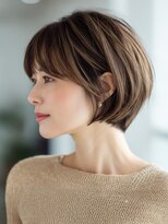 サンタフェ 名駅店(Santa'Fe)&nbsp;白髪ぼかしカラー/脱白髪染め/グレイカラー/大人女性/ショート