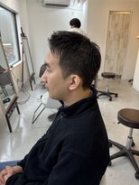 メンズカット バイ ソイクフ(メンズカット by SOY-KUFU)&nbsp;センターパートフェードカットツーブロックセンター分け