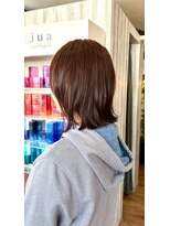 ヘアショップエヌアンドエー 久喜店(hairshop N&A) 大人のミディアムカット 切りっぱなしボブ 春カラー