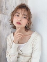 ピュアメンド 吉祥寺(Pure Mend)&nbsp;ハイトーンベージュ×ふんわりウェーブボブ