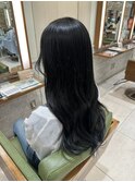 ブルージュカラーで暗髪おしゃれ♪