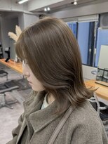 ヴェルダ 池袋店(verda) ブリーチなしダブルカラー オリーブベージュ haruto