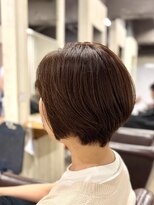 アンプリュス リアン(1+ Unplus lien)&nbsp;白髪ぼかしオリーブベージュ前下がりボブ/亀戸