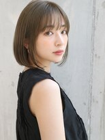フォト 新宿三丁目(foto) 地毛風縮毛矯正韓国風顔まわりレイヤー小顔ボブ切りっぱなしボブ