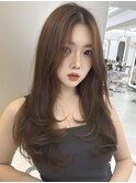 ロングレイヤー/レイヤーカット/韓国/横浜/