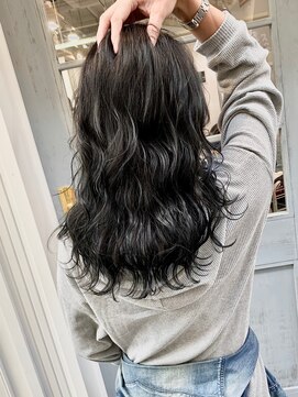 ヘアーシュシュカム(hair chouchou come) ☆ダークブルー☆hair chouchou come 奥山