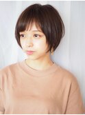 ふんわり小顔ショート