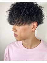 アンダーバーホワイト(_WHITE)&nbsp;無造作スパイラルツイストパーマ